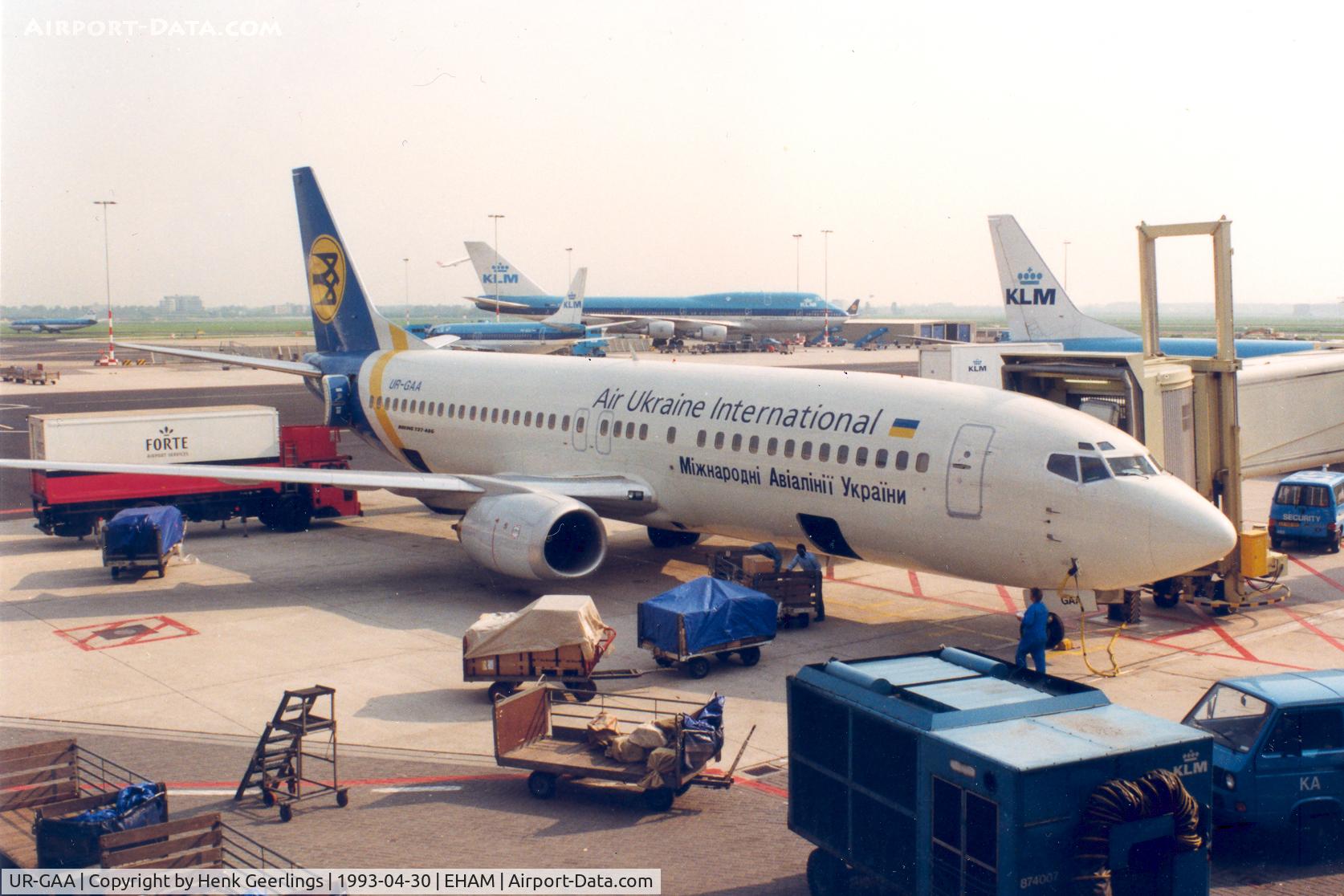 UR-GAA, 1992 Boeing 737-4Y0 C/N 26069, Air Ukraine International