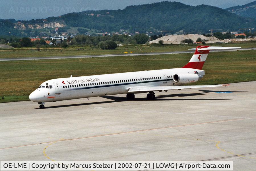OE-LME, 1993 McDonnell Douglas MD-83 (DC-9-83) C/N 53377, MD83 2002 in GRZ