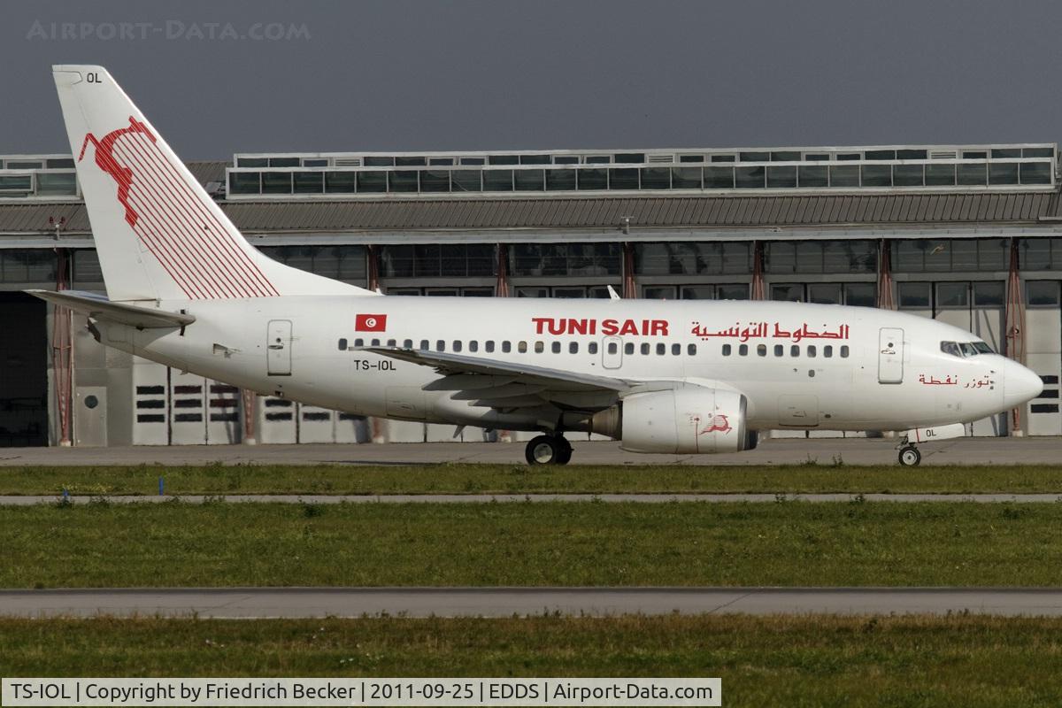 TS-IOL, 1999 Boeing 737-6H3 C/N 29497, taxying to the active