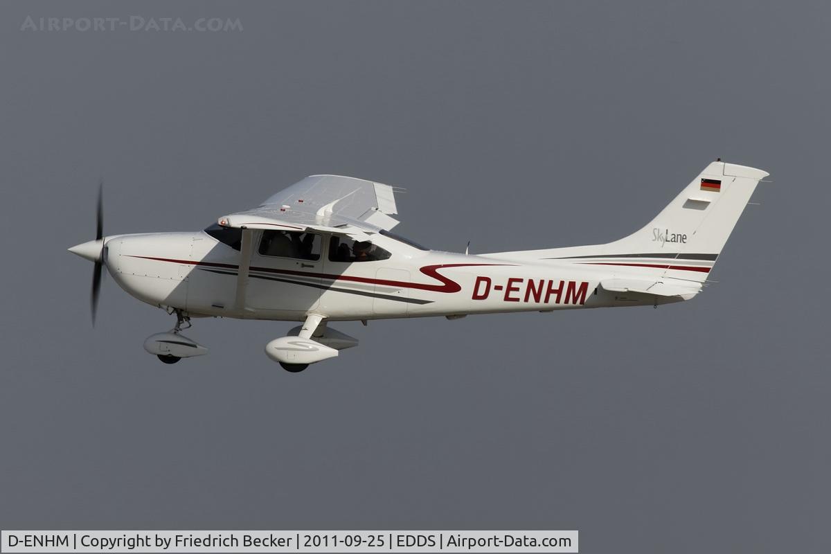 D-ENHM, 2002 Cessna 182T Skylane C/N 18281092, departure via RW25
