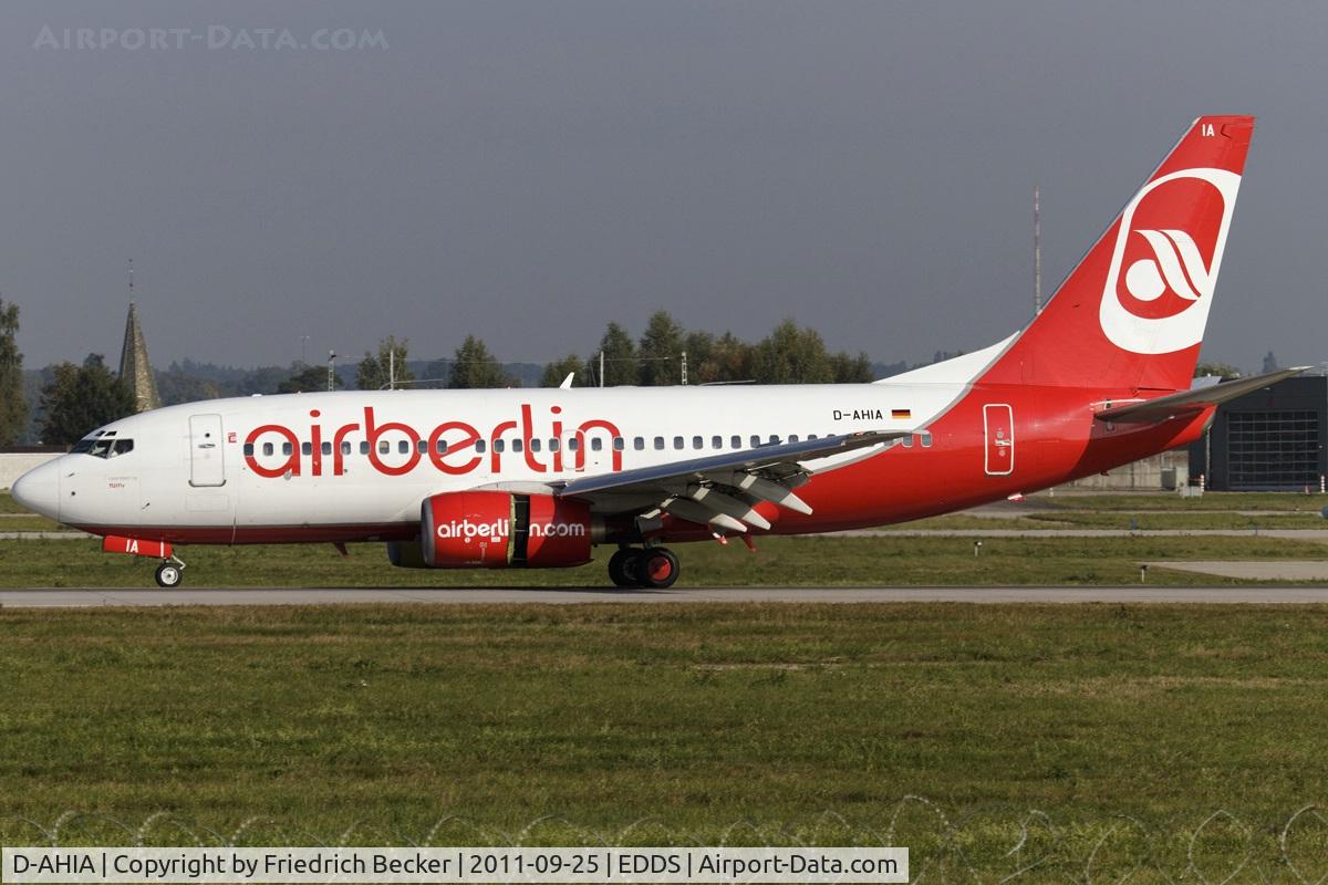 D-AHIA, 1999 Boeing 737-73S C/N 29082, decelerating after touchdown