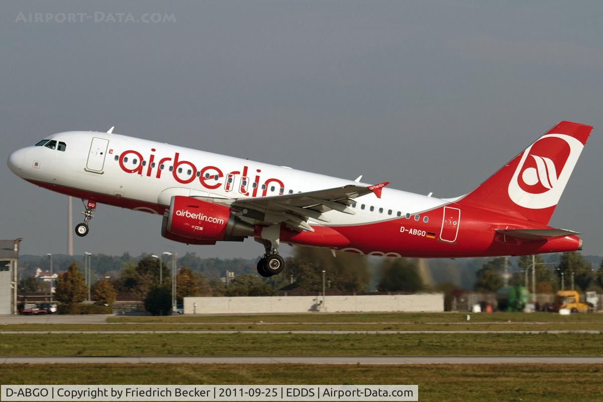 D-ABGO, 2008 Airbus A319-112 C/N 3689, departure via RW25