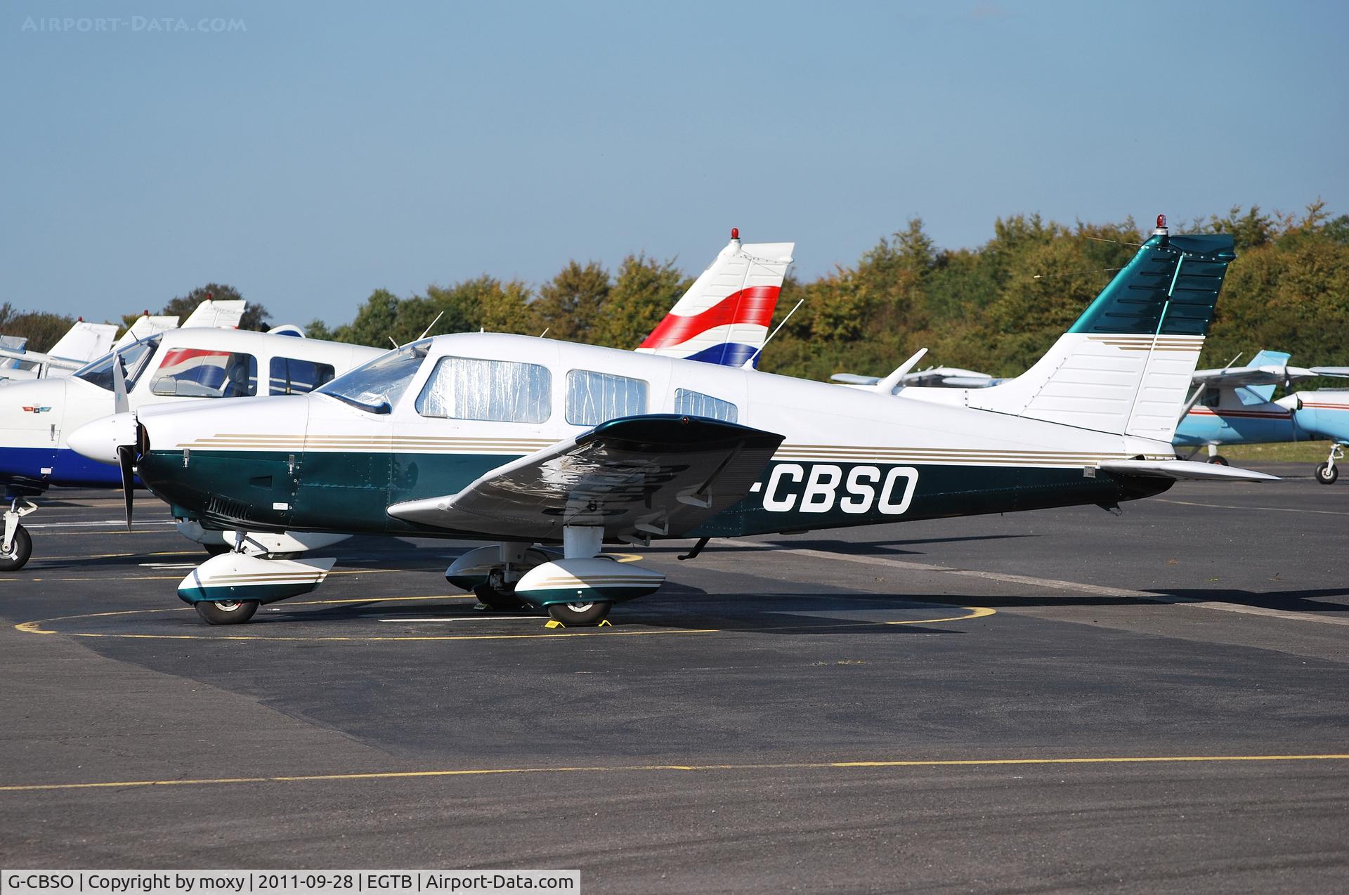 G-CBSO, 1976 Piper PA-28-181 Cherokee Archer II C/N 28-7690376, Piper Cherokee Archer II, Ex D-EOFL at Wycombe Air Park
