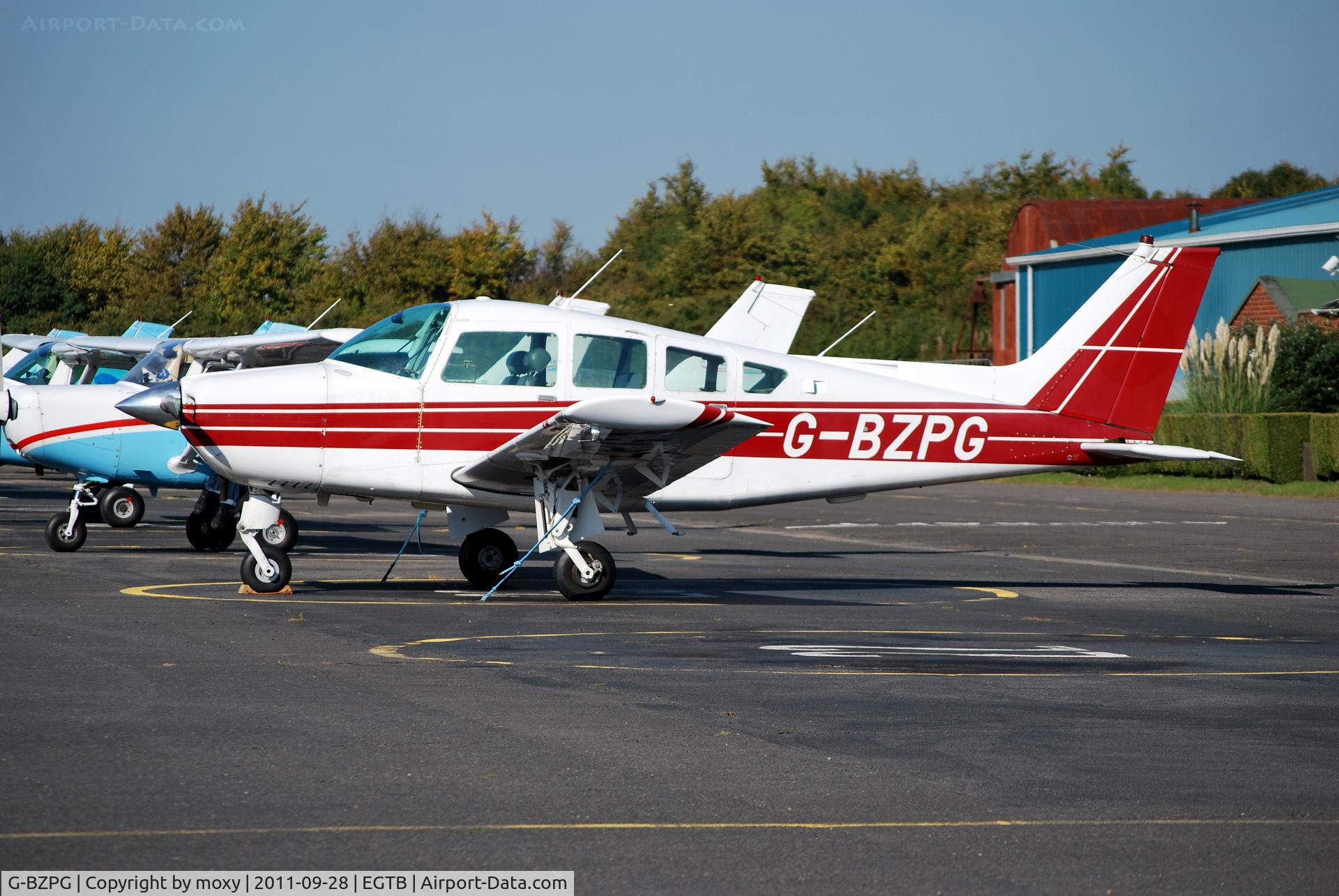 G-BZPG, 1978 Beech C24R C/N MC-556, Beech C24R Musketeer Super R Ex N23840M at Wycombe Air Park.