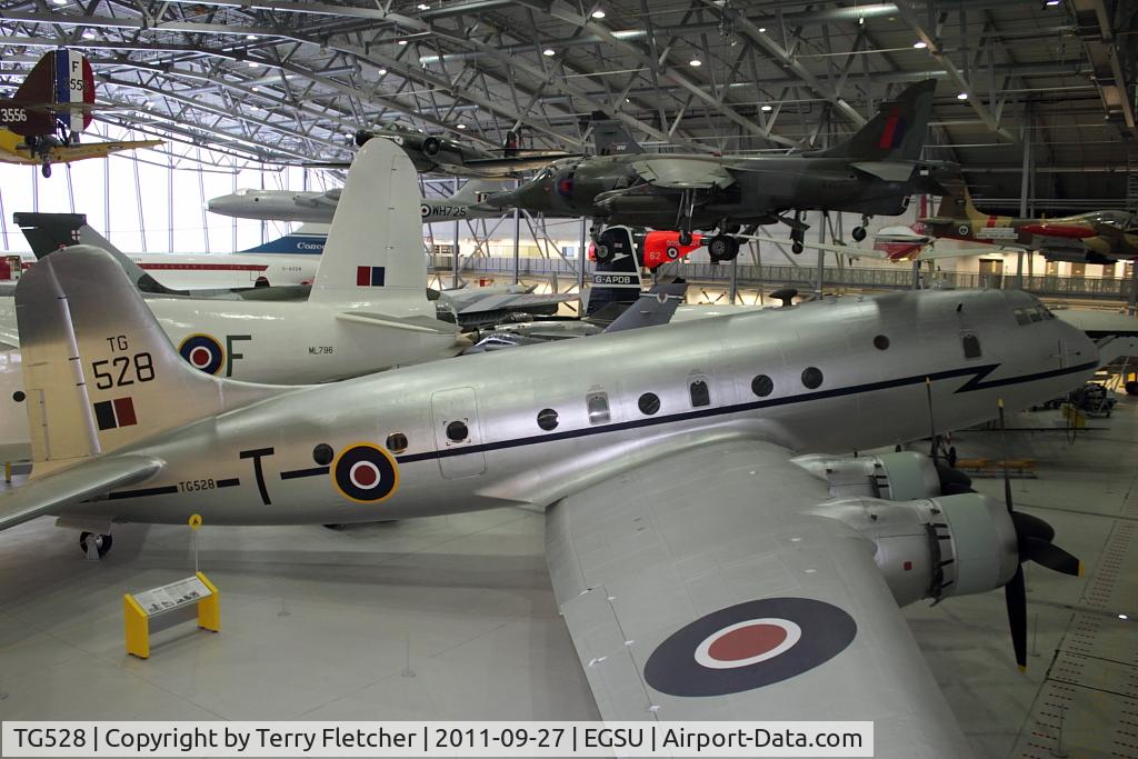 TG528, 1948 Handley Page Hastings C.1A C/N HP67/32, Displayed in Hall 1 of Imperial War Museum , Duxford UK