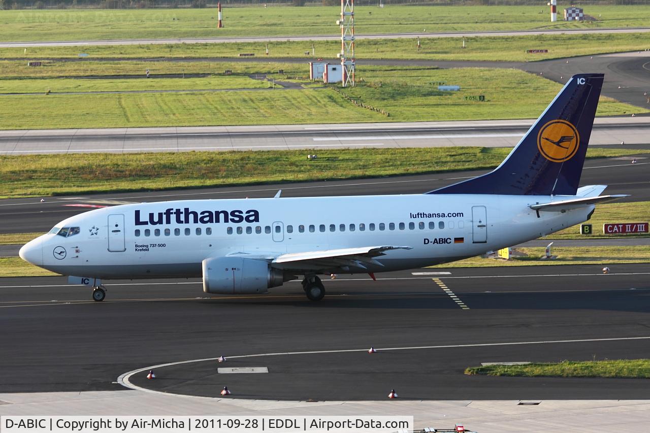 D-ABIC, 1990 Boeing 737-530 C/N 24817, Lufthansa, Boeing 737-530, CN: 24817/1967, Name: Krefeld