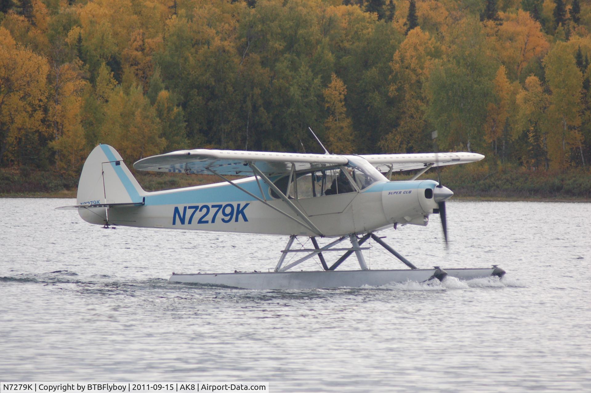 N7279K, 1950 Piper PA-18 C/N 18-187, Christiansen Lake near Talkeetna, AK
