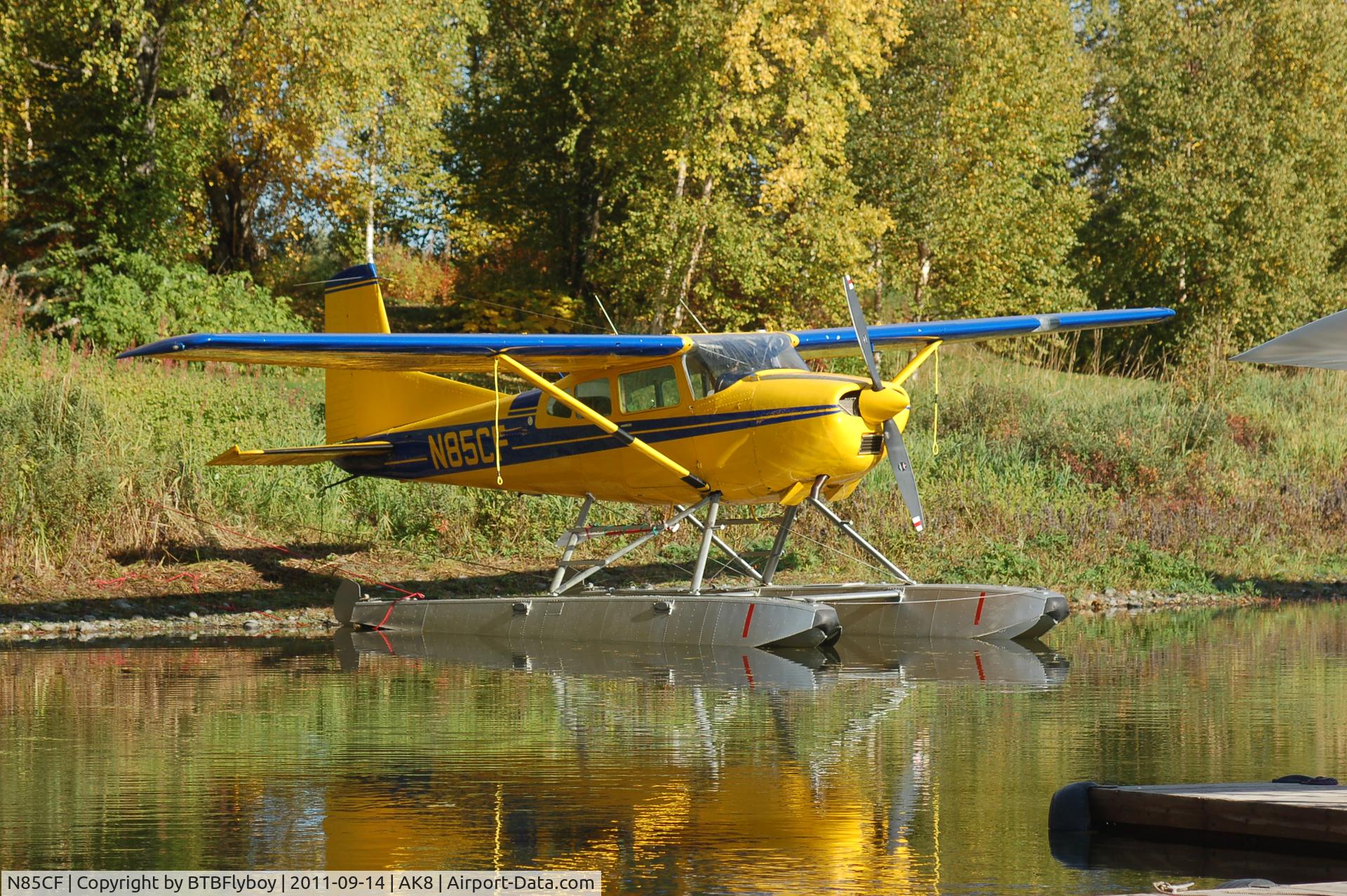 N85CF, 1971 Cessna A185E Skywagon 185 C/N 18501904, On Christiansen Lake near Talkeetna, AK