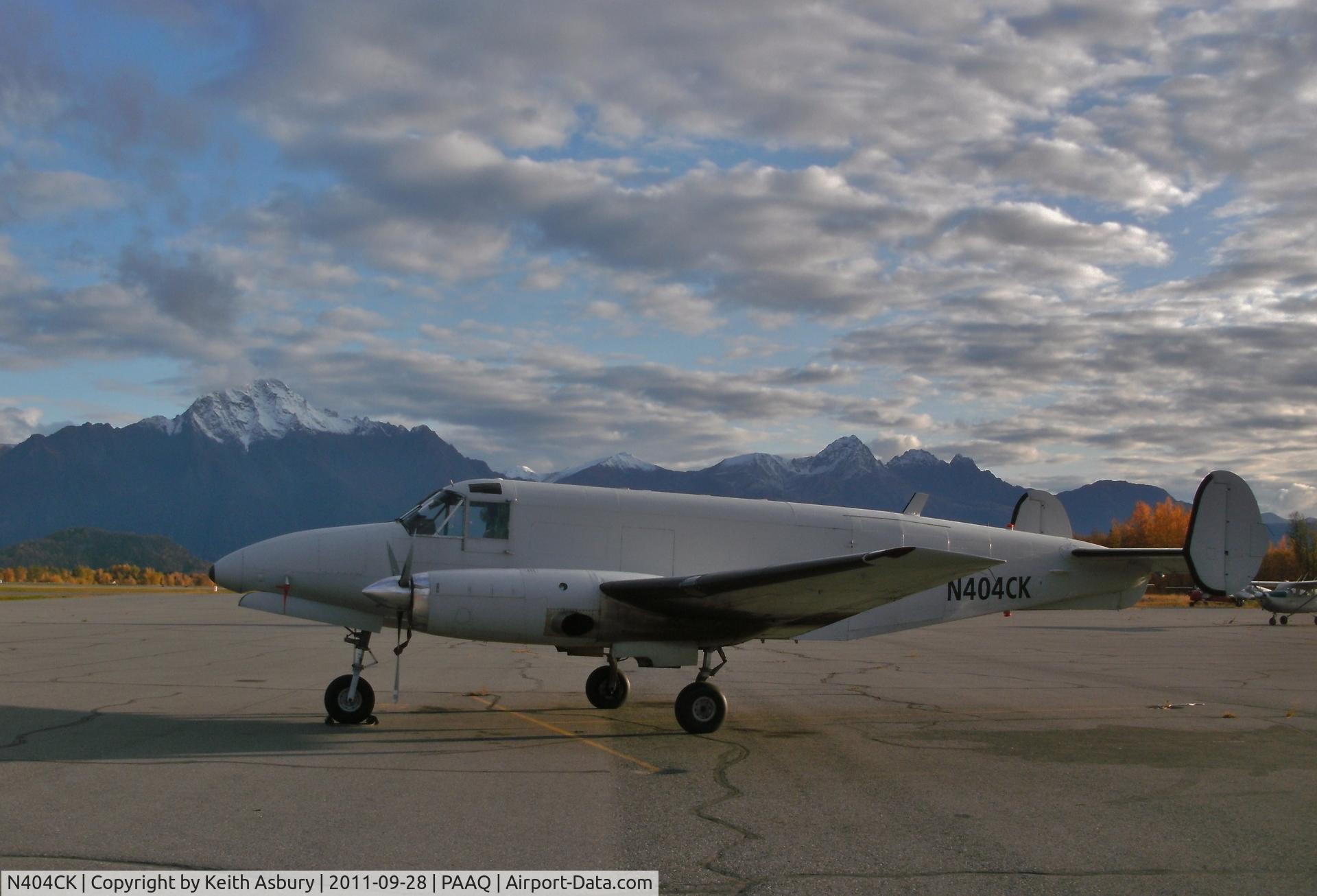 N404CK, 1953 Beech C-45H Expeditor C/N AF-297, Now registered to Northern Aviation LLC, shown here on the ramp in Palmer, Alaska