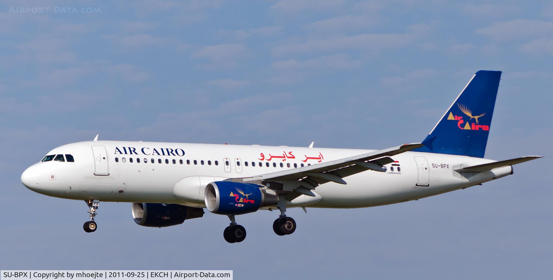SU-BPX, 2007 Airbus A320-214 C/N 3323, Final approach Copenhagen Airport