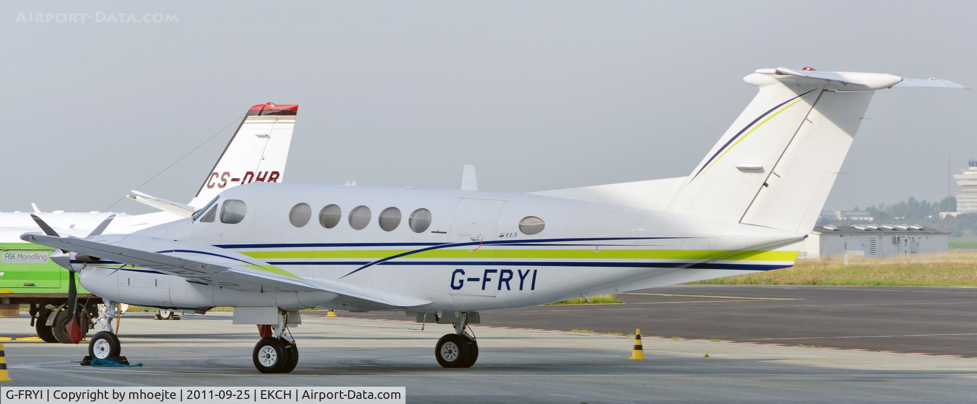 G-FRYI, 1976 Beech 200 Super King Air C/N BB-210, Parked Copenhagen Airport