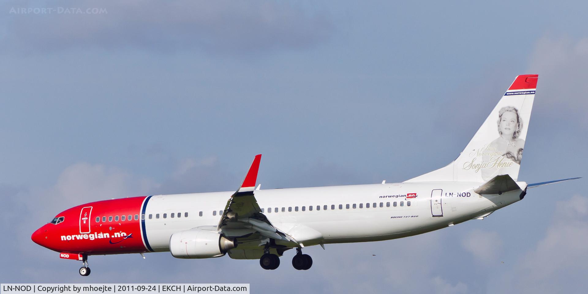 LN-NOD, 2008 Boeing 737-8Q8 C/N 35280, Final Copenhagen Airport