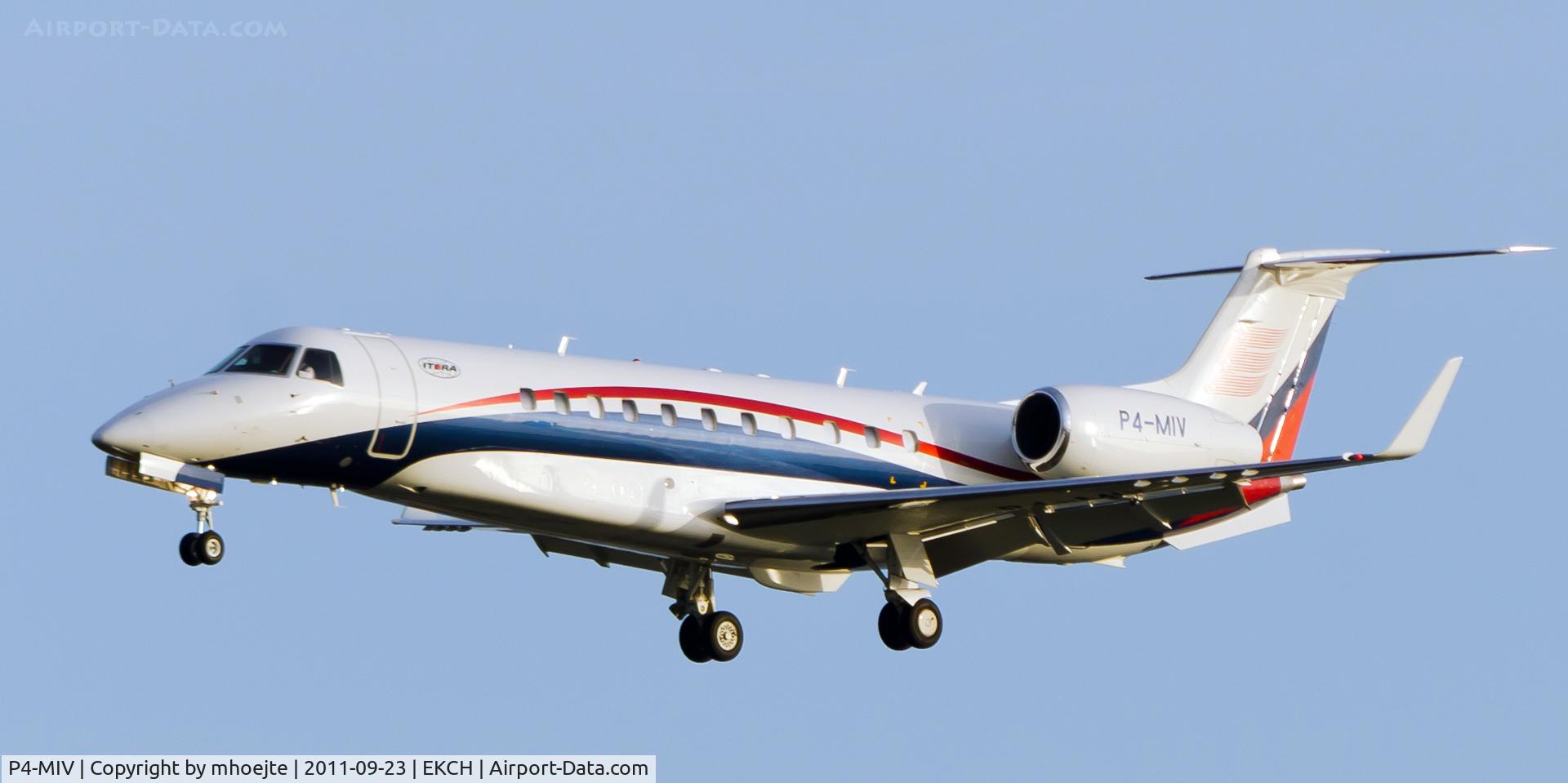 P4-MIV, 2008 Embraer EMB-135BJ Legacy 600 C/N 14501031, Final Copenhagen Airport
