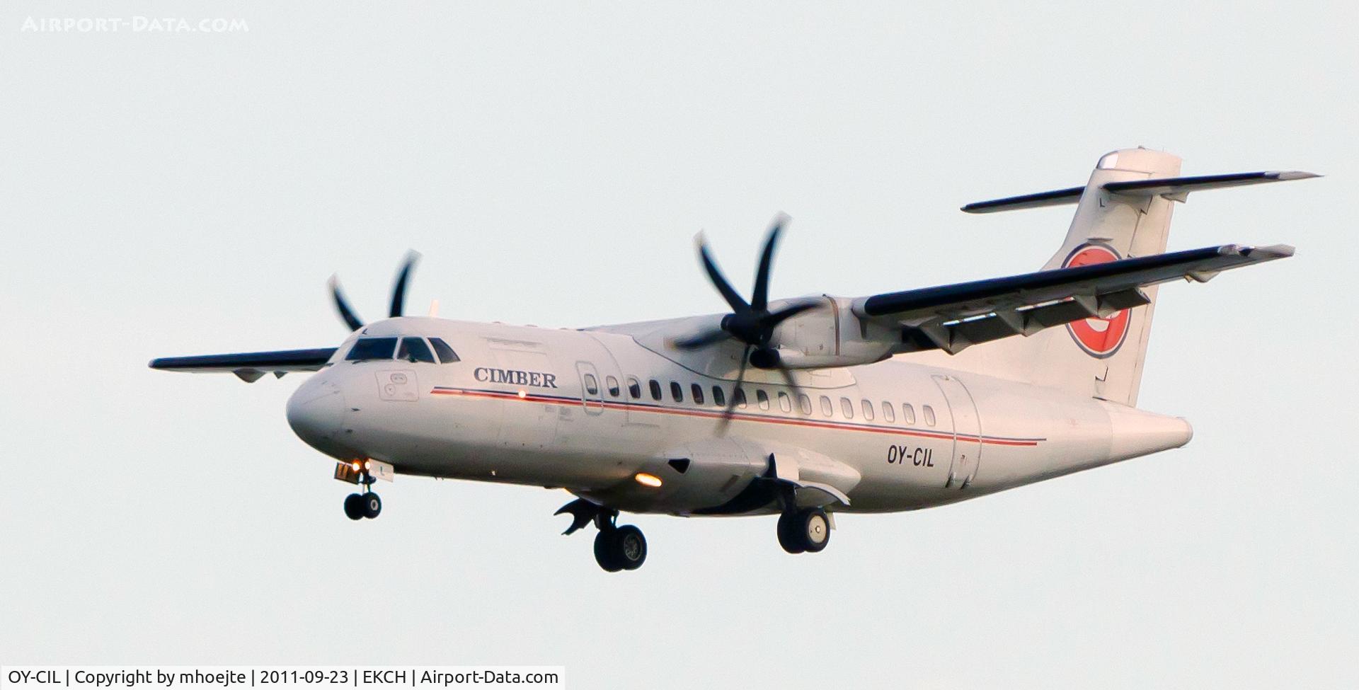 OY-CIL, 1996 ATR 42-500 C/N 514, Final Copenhagen Airport