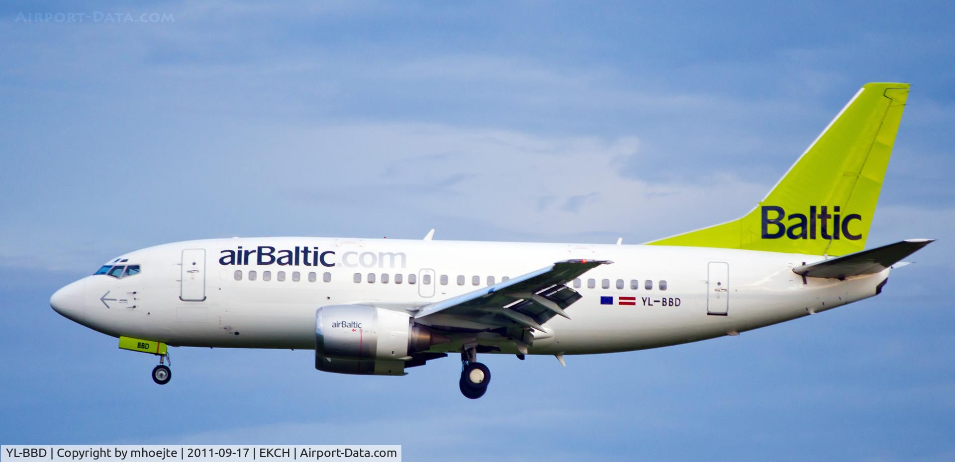 YL-BBD, 1999 Boeing 737-53S C/N 29075, Final Copenhagen Airport
