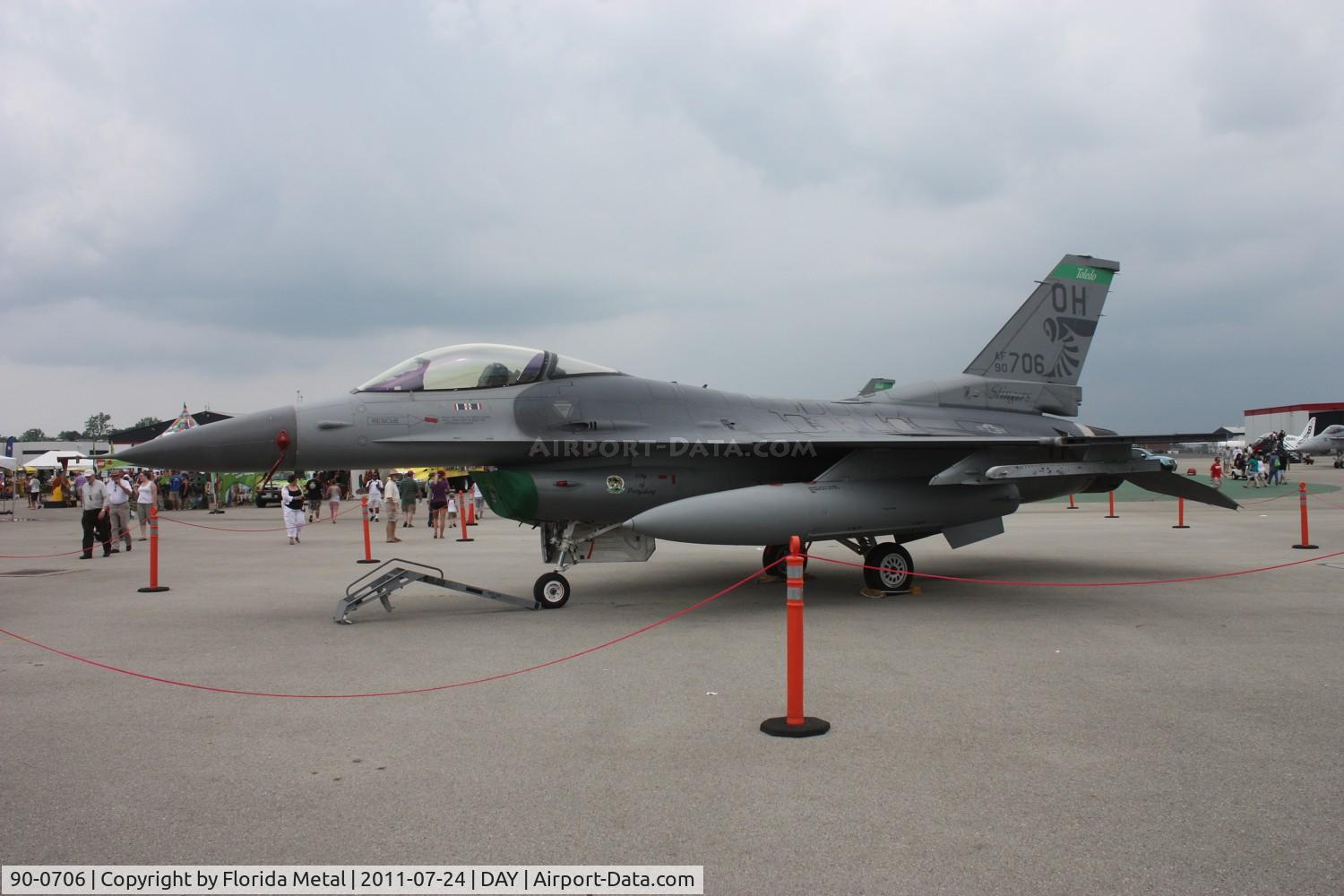 90-0706, 1990 General Dynamics F-16C Fighting Falcon C/N 1C-314, F-16C