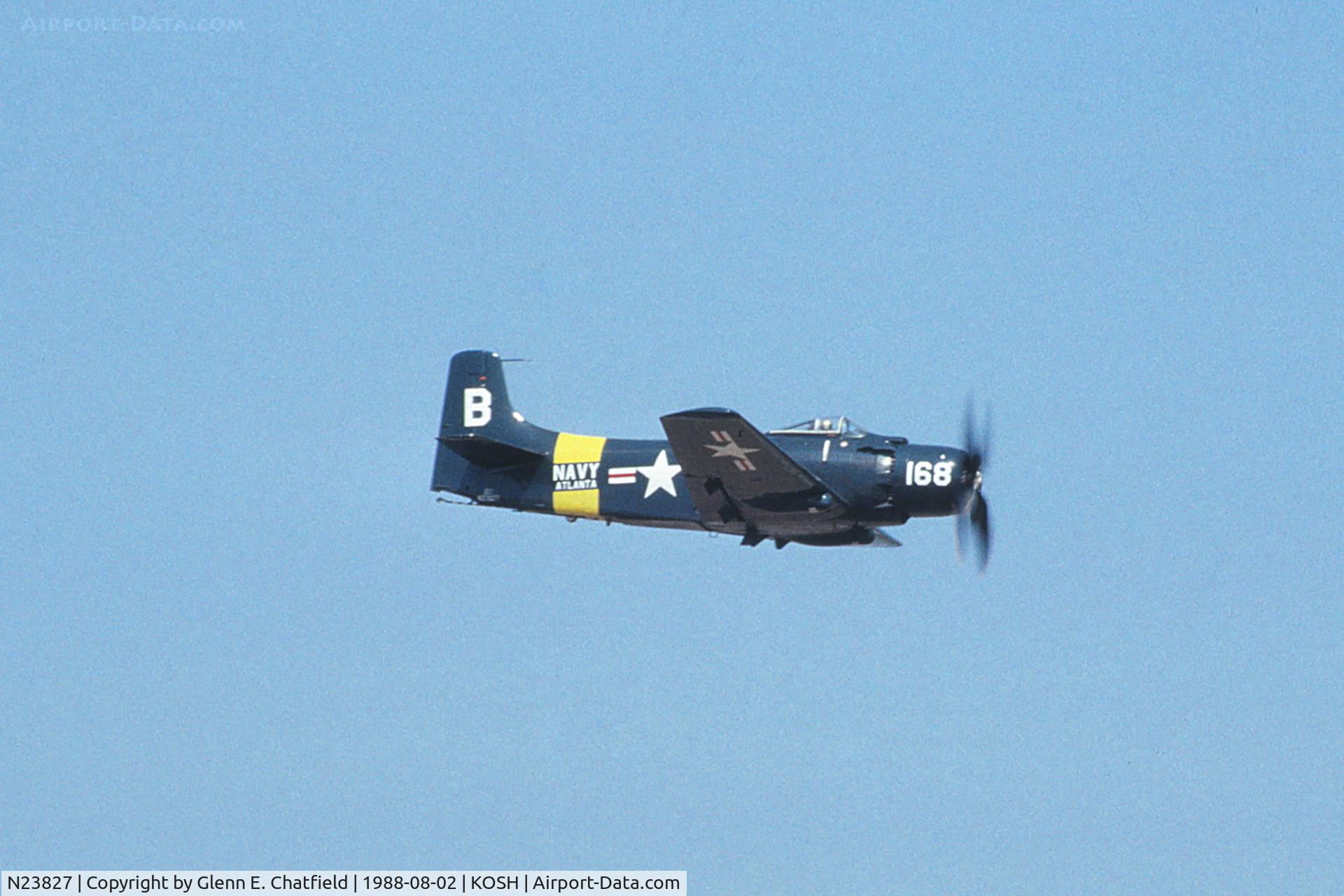 N23827, 1949 Douglas AD-4 C/N 7133, Air show fly by