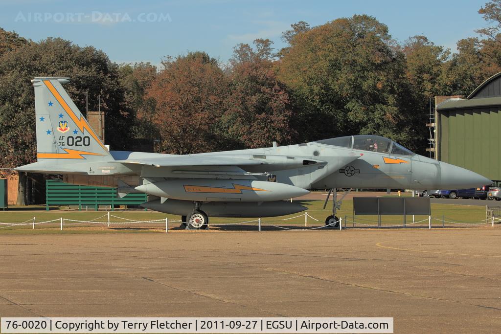 76-0020, 1976 McDonnell Douglas F-15A Eagle C/N 0199/A172, Exhibited at Imperial War Museum , Duxford