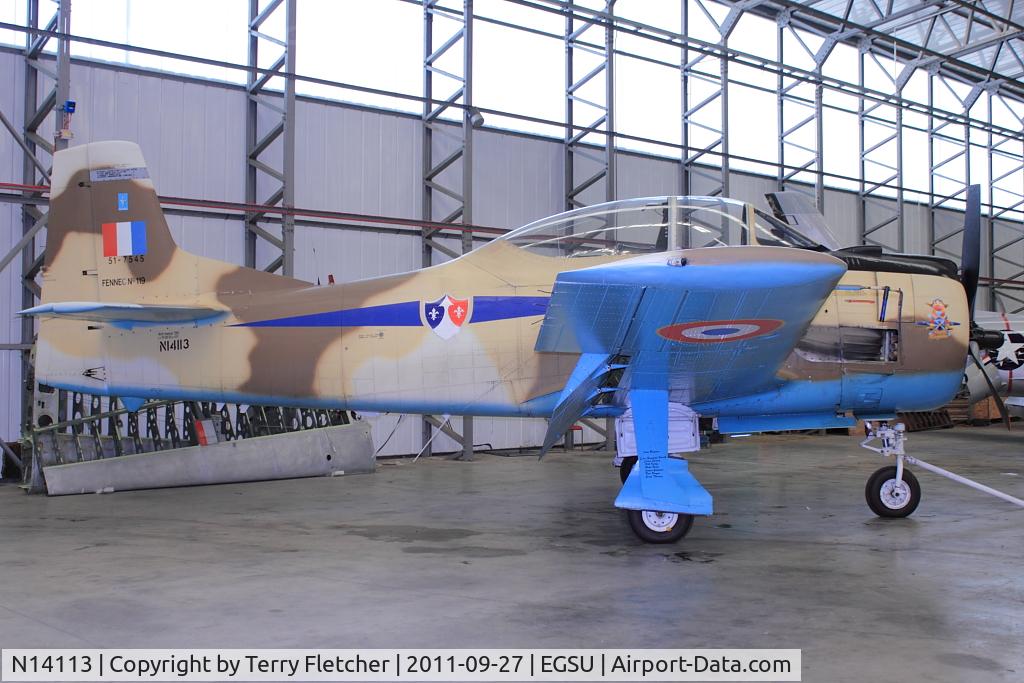 N14113, 1951 North American T-28A Fennec C/N 81-1, Exhibited at Imperial War Museum , Duxford
ex 51-7545 and Haiti AF as 1236
