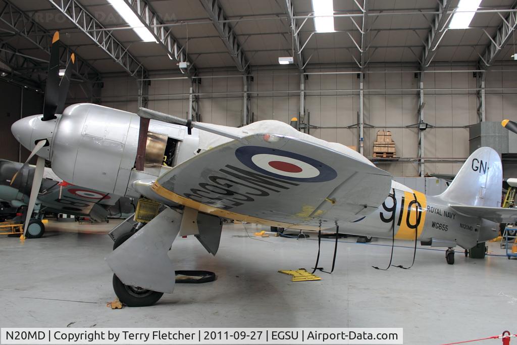 N20MD, 1952 Hawker Sea Fury T.20 C/N 41H/636070, Exhibited at Imperial War Museum , Duxford