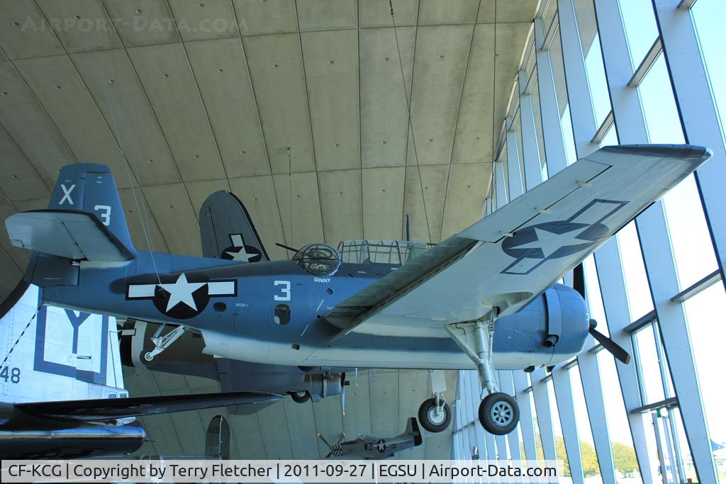 CF-KCG, Grumman TBM-3E Avenger C/N 2066, Exhibited at Imperial War Museum , Duxford, UK
ex Bu46214