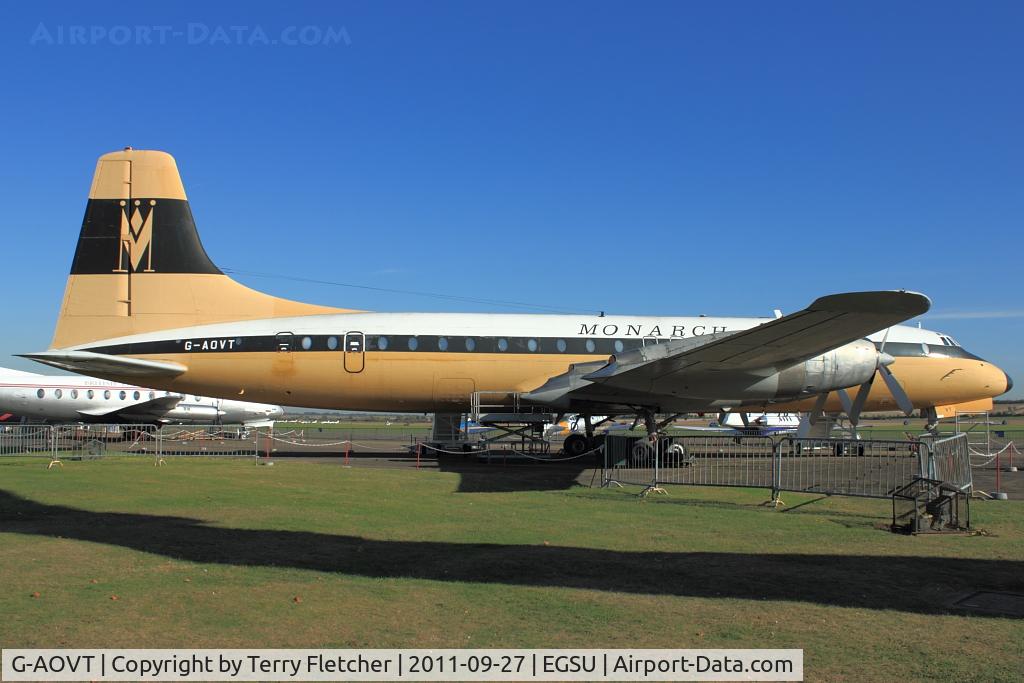 G-AOVT, 1958 Bristol 175 Britannia 312 C/N 13427, Exhibited at Imperial War Museum , Duxford