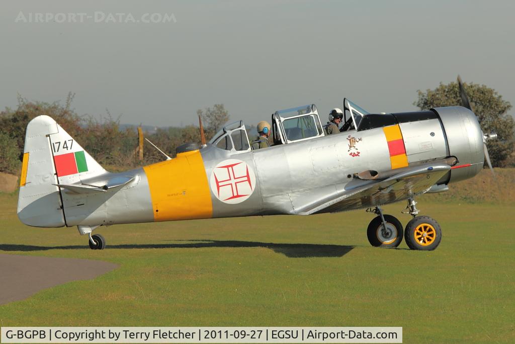 G-BGPB, 1953 Canadian Car & Foundry T-6 Harvard Mk.4 C/N CCF4-538, at Duxford