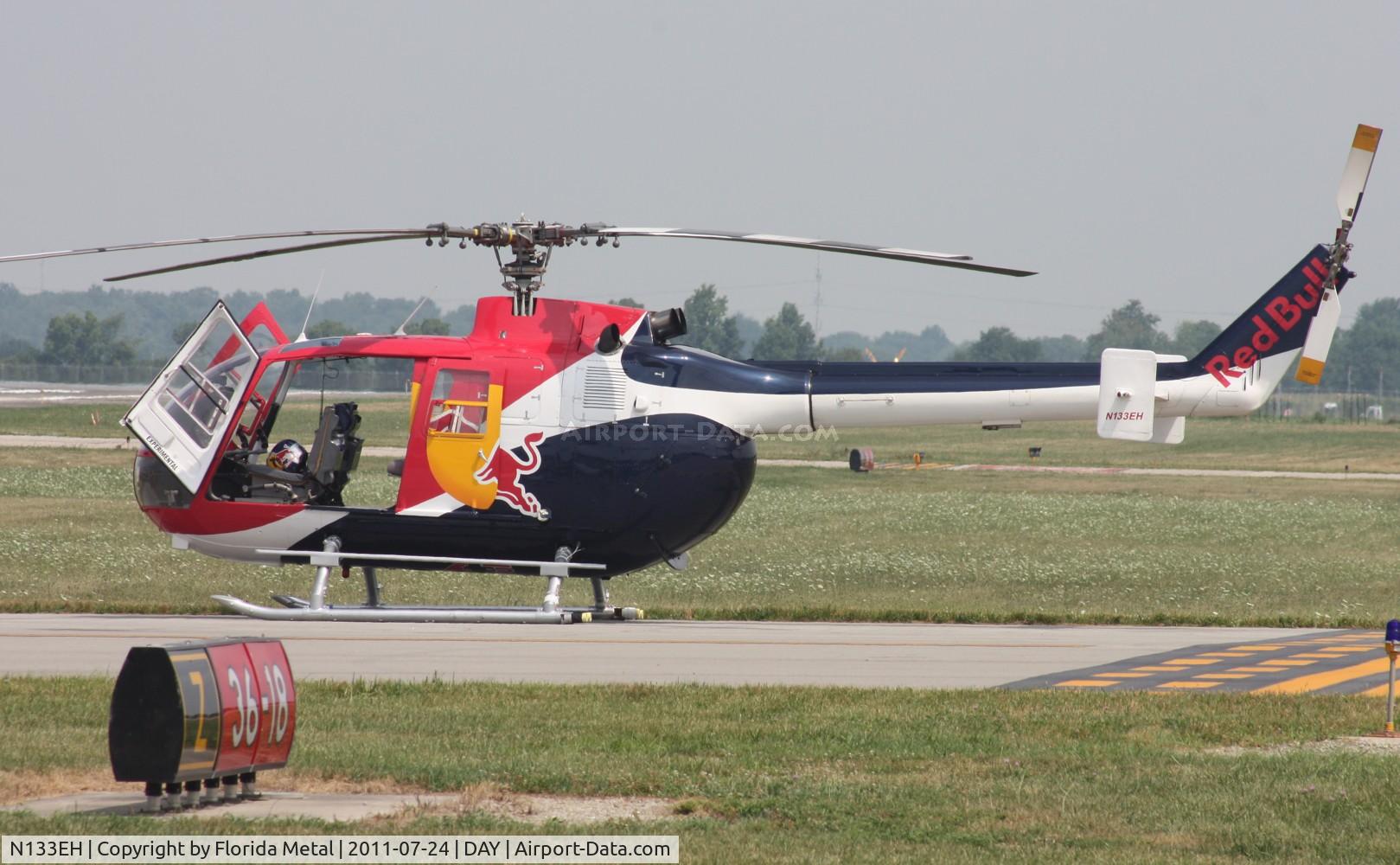 N133EH, 1982 MBB Bo-105CBS-4 C/N S-598, Red Bull chopper