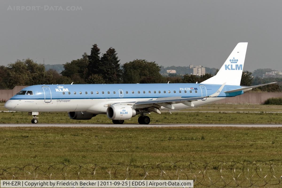 PH-EZR, 2010 Embraer 190LR (ERJ-190-100LR) C/N 19000375, decelerating after touchdown