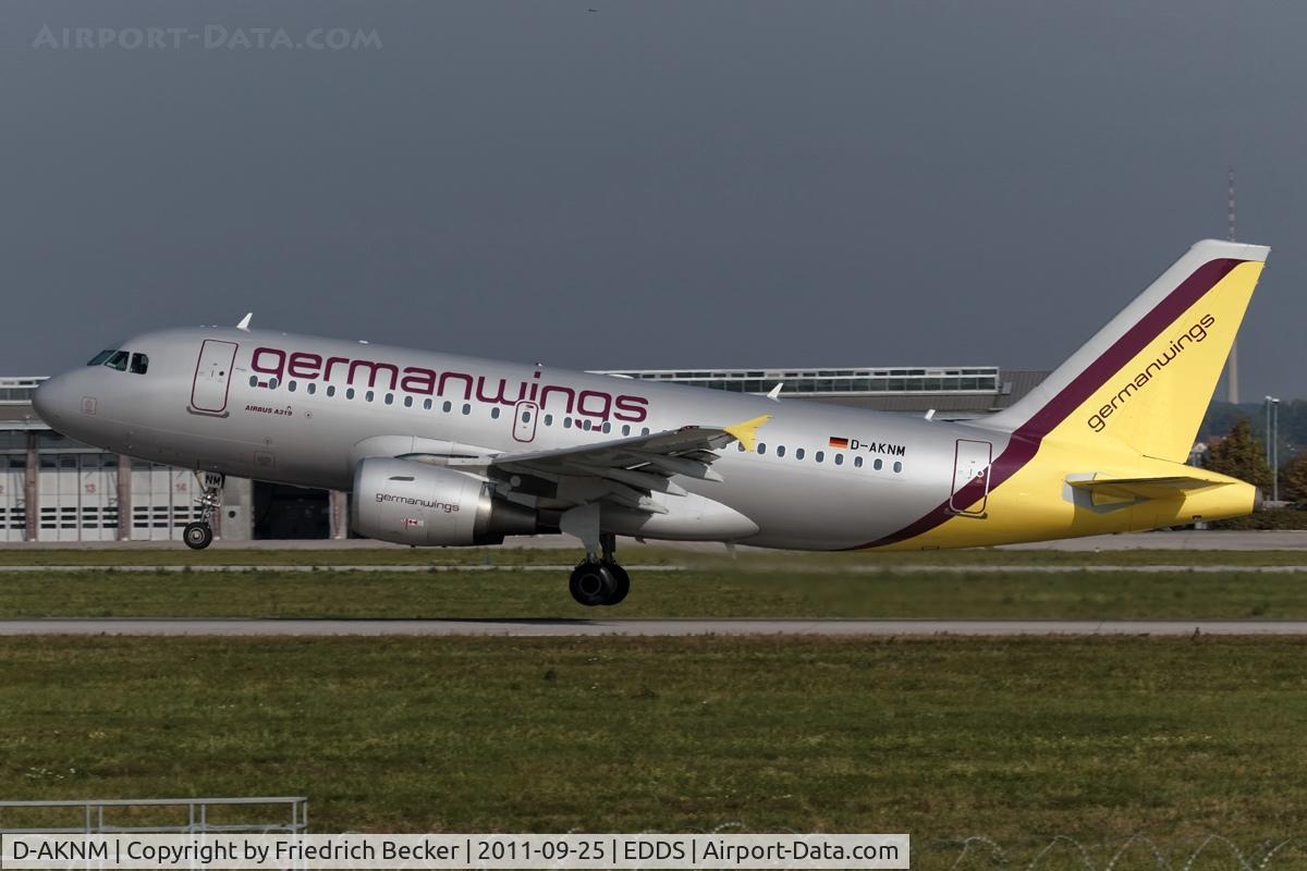 D-AKNM, 1999 Airbus A319-112 C/N 1089, departure via RW25