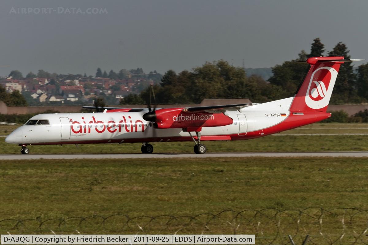 D-ABQG, 2009 De Havilland Canada DHC-8-402Q Dash 8 C/N 4250, decelerating after touchdown