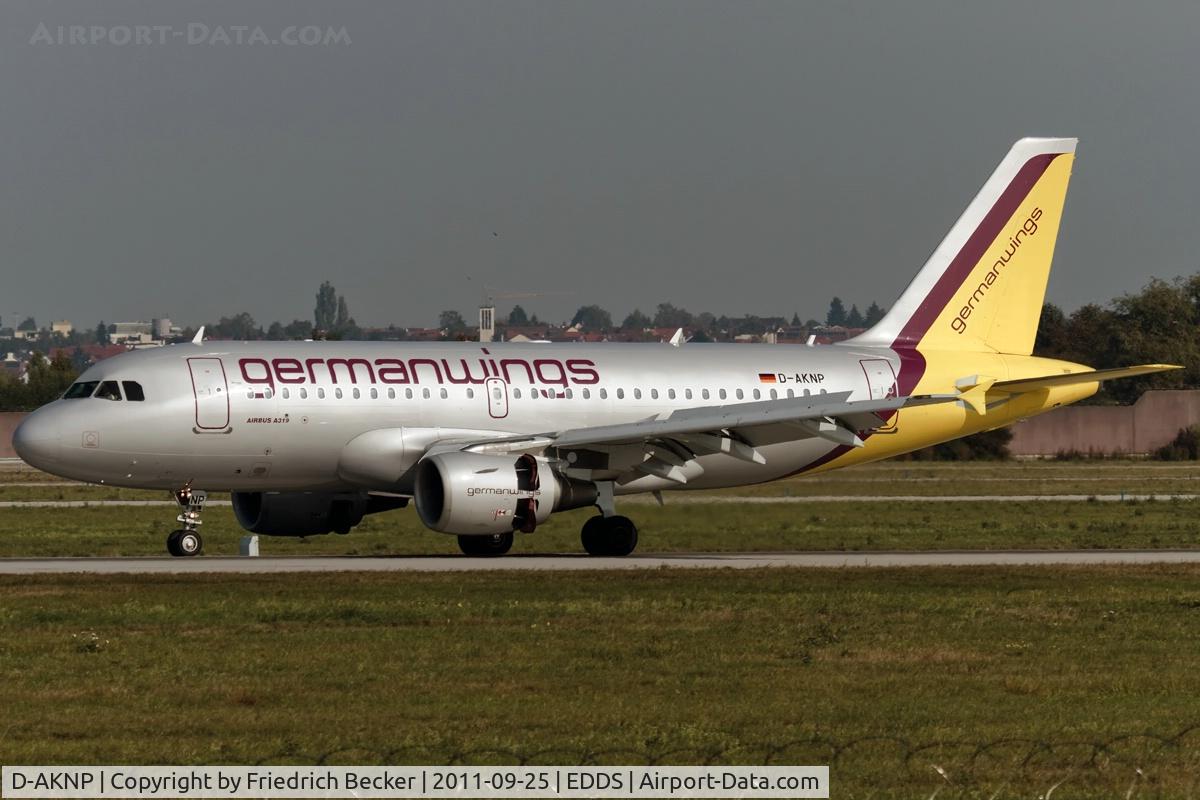 D-AKNP, 1999 Airbus A319-112 C/N 1155, decelerating after touchdown
