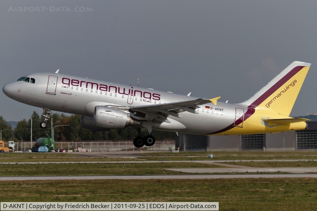 D-AKNT, 2005 Airbus A319-112 C/N 2607, departure via RW25