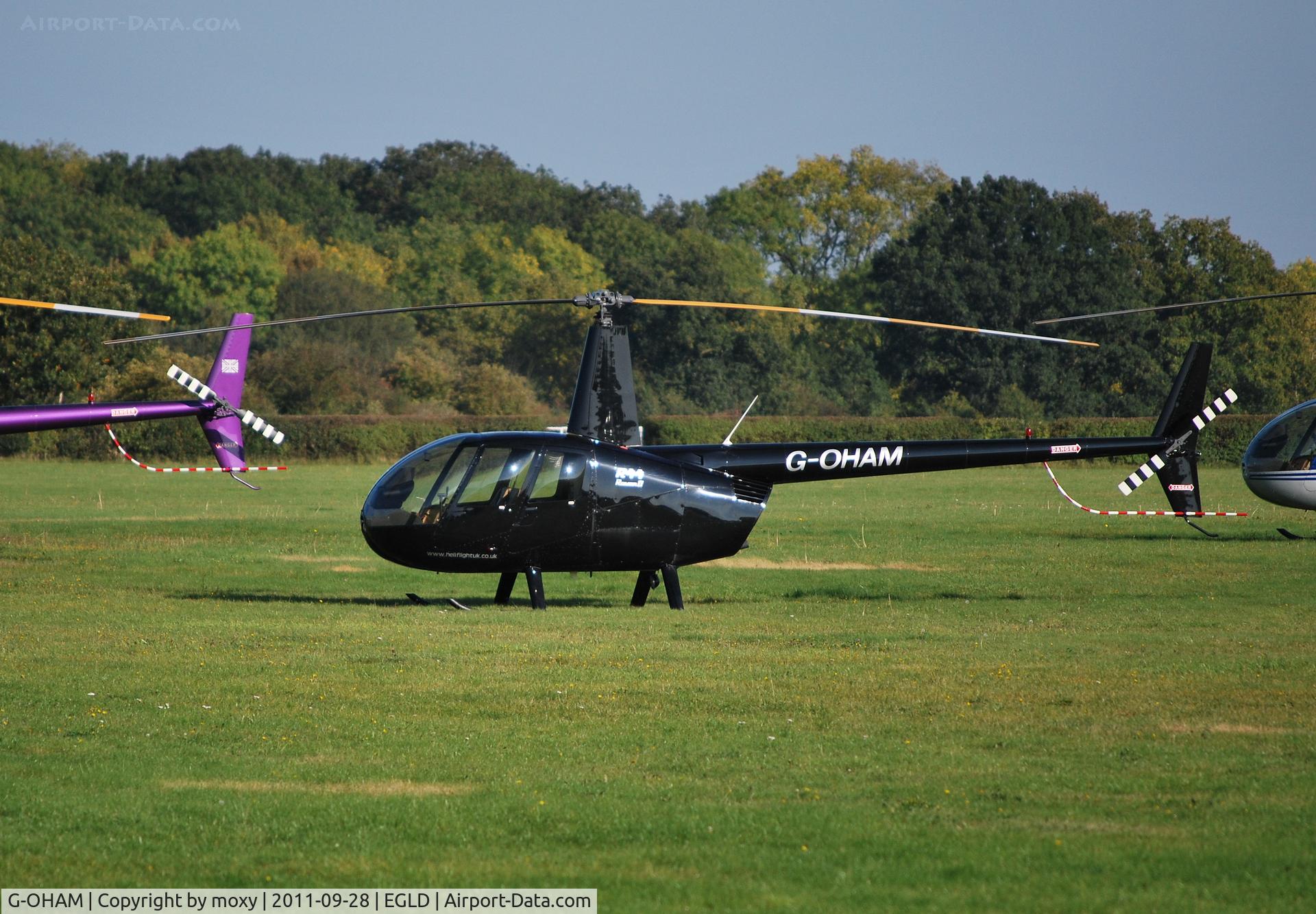 G-OHAM, 2005 Robinson R44 Raven II C/N 10743, Robinson R44 Raven II at Denham