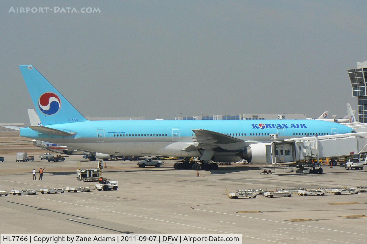 HL7766, 2008 Boeing 777-2B5/ER C/N 34213/730, Korean Air at DFW Airport