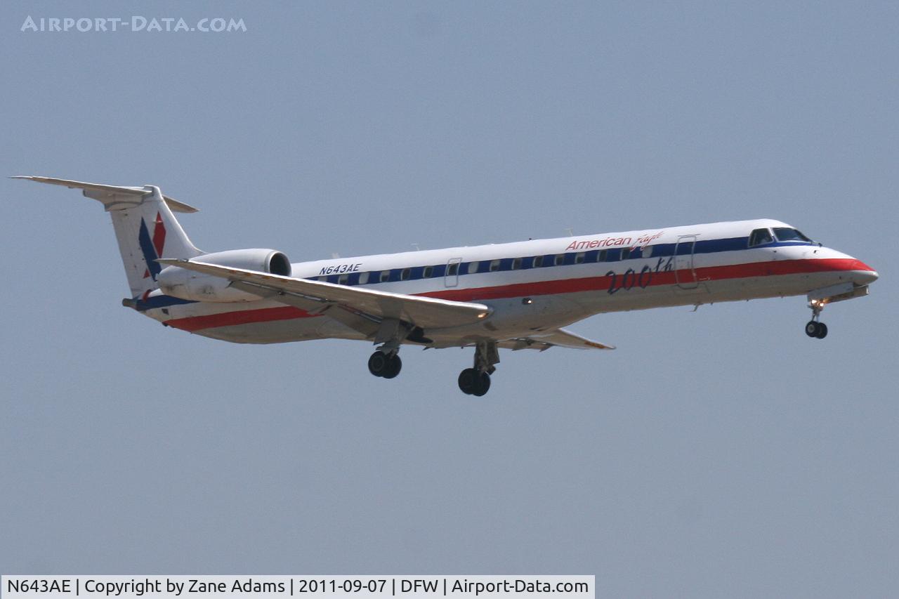 N643AE, 1999 Embraer ERJ-145LR (EMB-145LR) C/N 145200, American Eagle at DFW Airport
