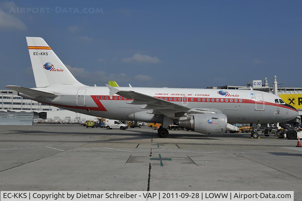 EC-KKS, 2007 Airbus A319-111 C/N 3320, Iberia Airbus 319