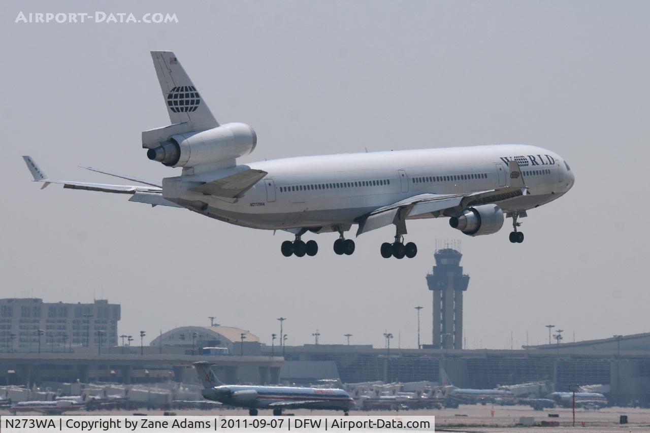 N273WA, 1993 McDonnell Douglas MD-11 C/N 48519, World Airlines MD-11 at DFW