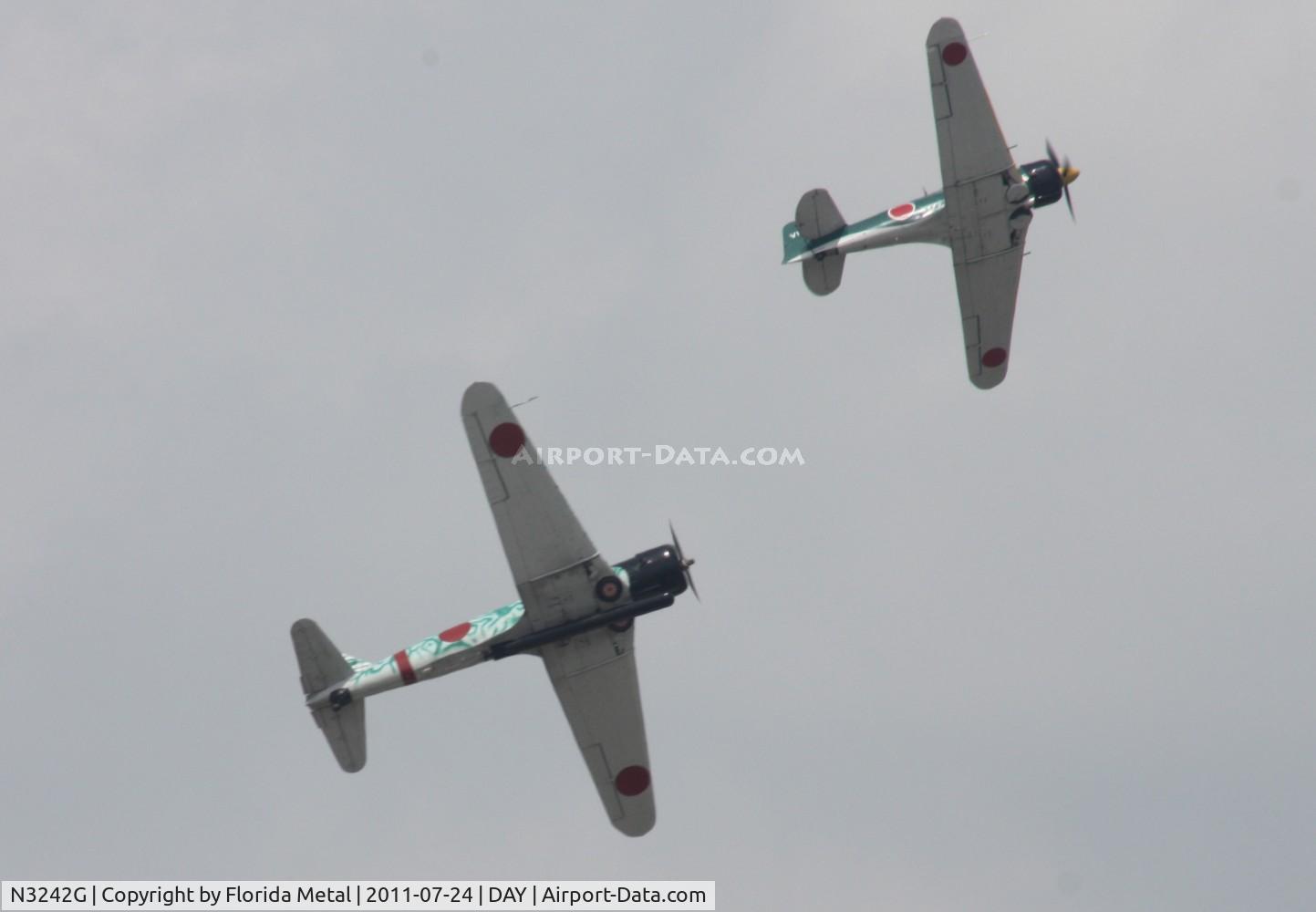 N3242G, 1945 North American AT-6D Texan C/N 43766, AT-6D modified to look like Japanese torpedo plane