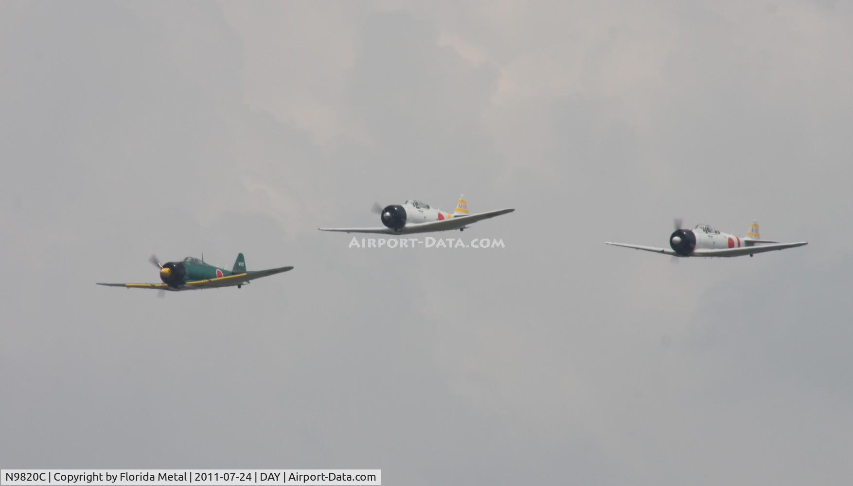 N9820C, 1945 North American SNJ-6 Texan C/N 121-43036, SNJ-6 modified into a Tora Tora Tora plane