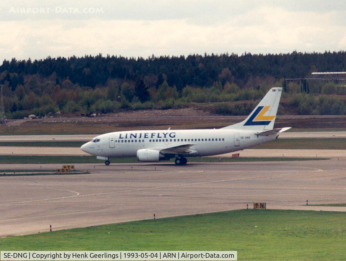SE-DNG, 1991 Boeing 737-5Q8 C/N 25166, Linjeflyg