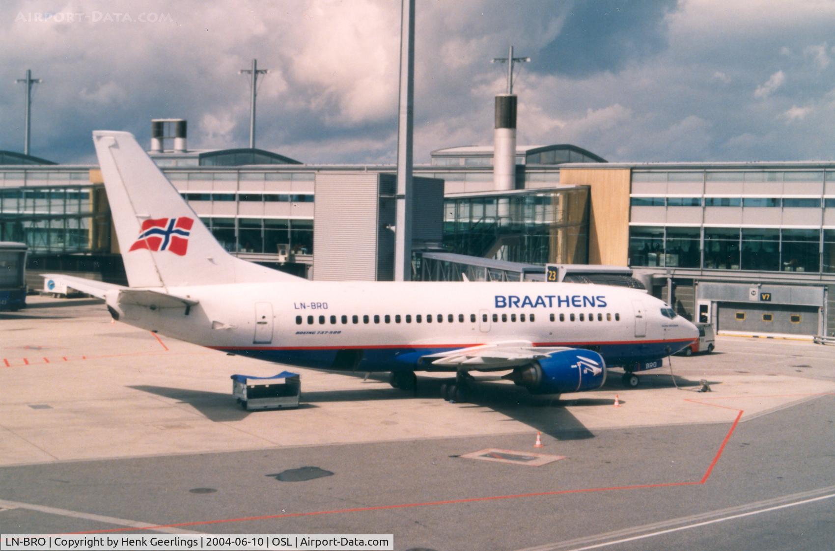 LN-BRO, 1991 Boeing 737-505 C/N 24647, Braathens