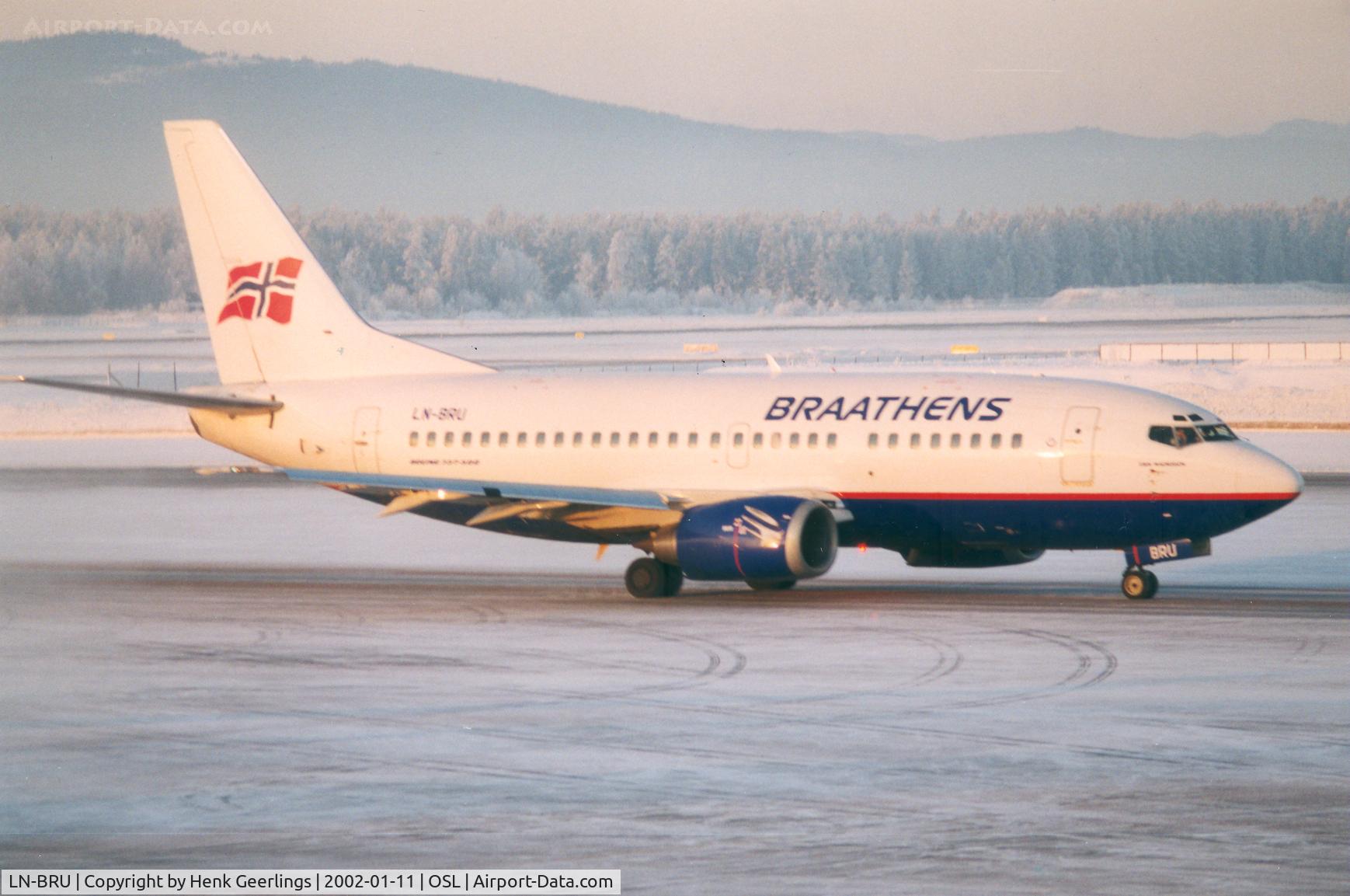 LN-BRU, 1992 Boeing 737-505 C/N 25790, Braathens