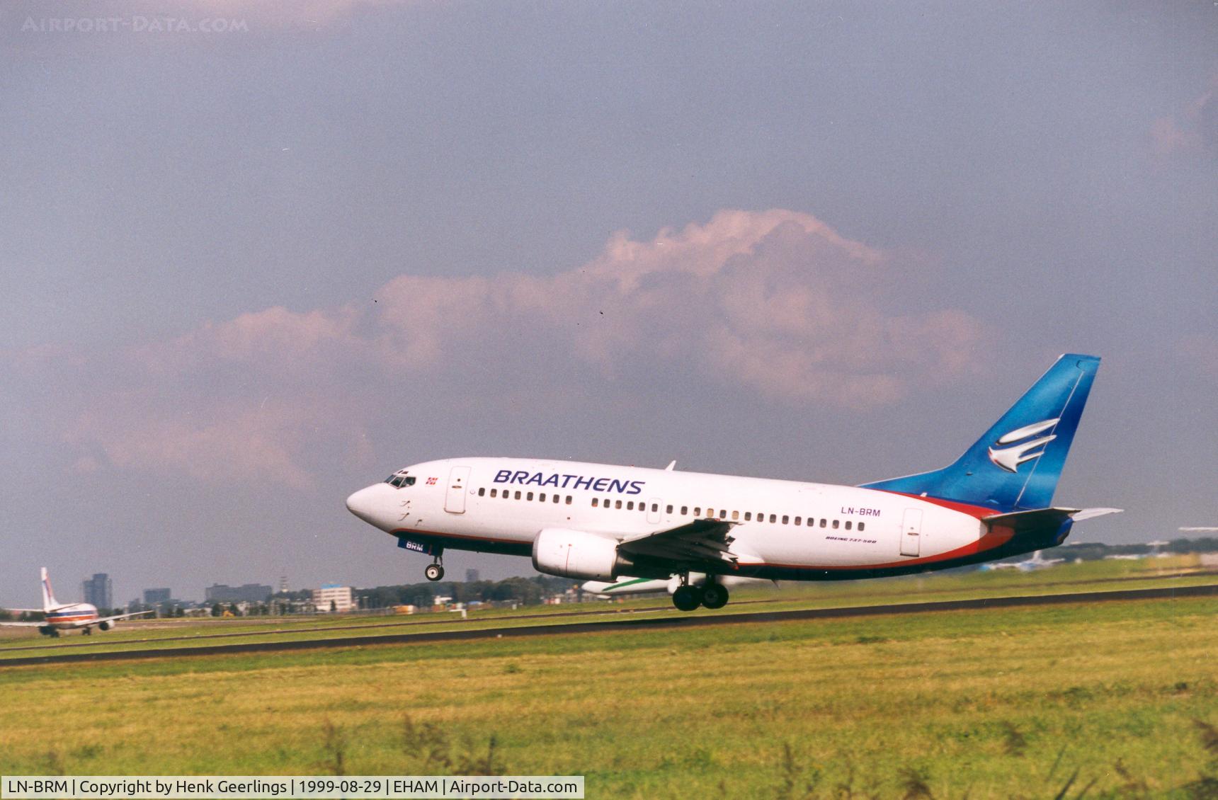 LN-BRM, 1991 Boeing 737-505 C/N 24645, Braathens