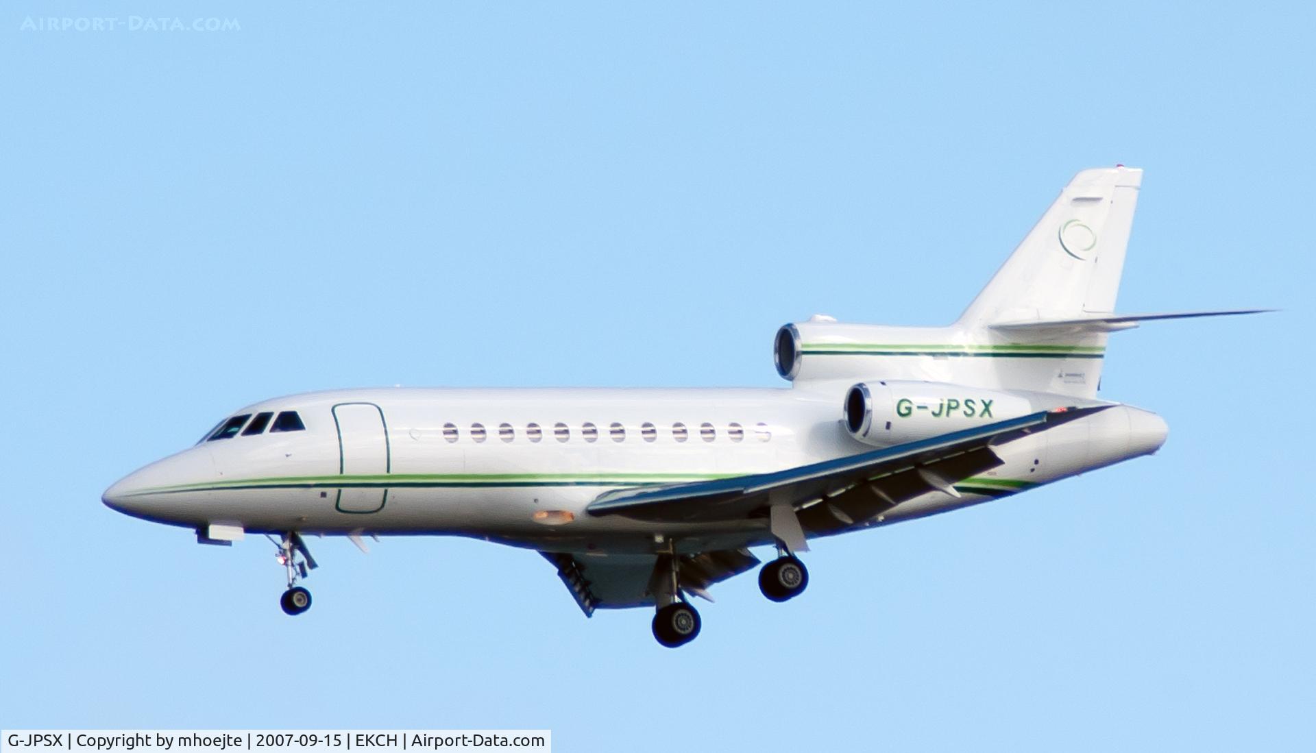 G-JPSX, 2003 Dassault Falcon 900EX C/N 132, Final Copenhagen Airport