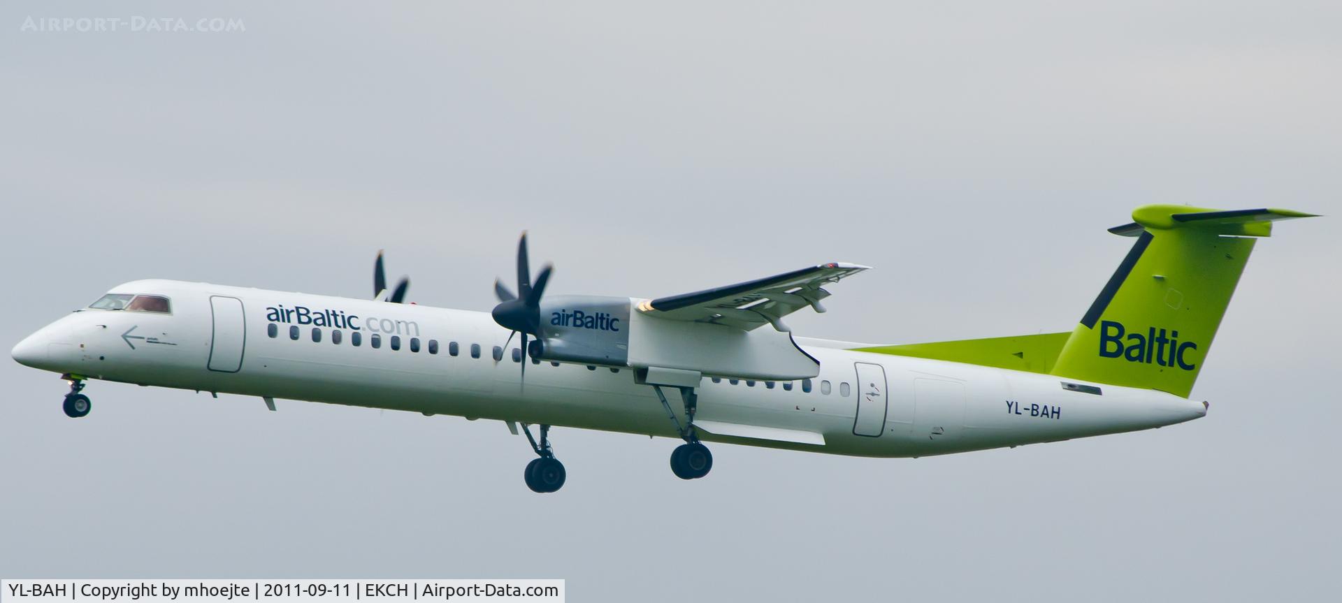 YL-BAH, 2010 De Havilland Canada DHC-8-402Q Dash 8 C/N 4296, Final Copenhagen Airport