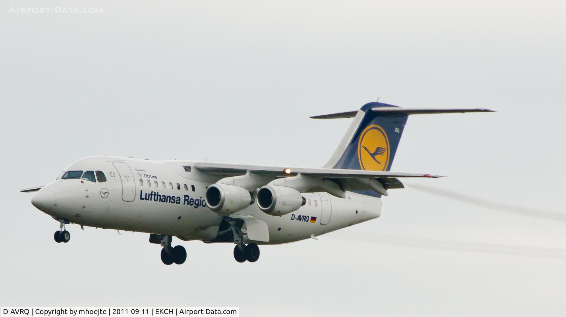 D-AVRQ, 1997 British Aerospace Avro 146-RJ85 C/N E.2304, Final Copenhagen Airport