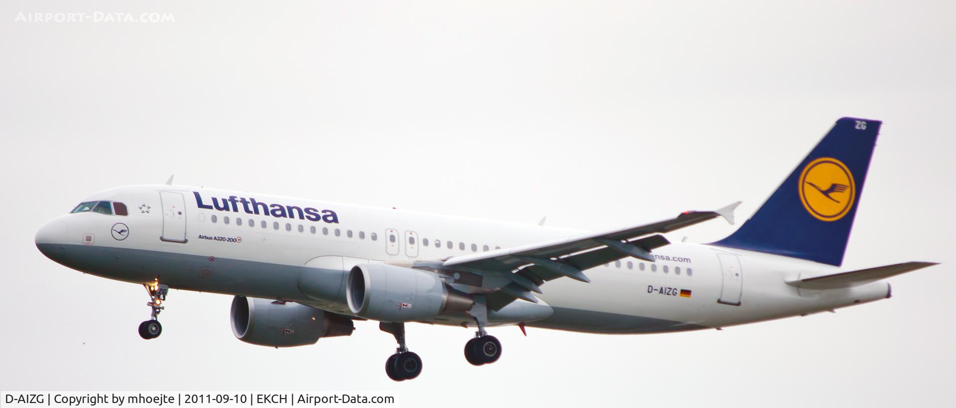 D-AIZG, 2010 Airbus A320-214 C/N 4324, Final Copenhagen Airport