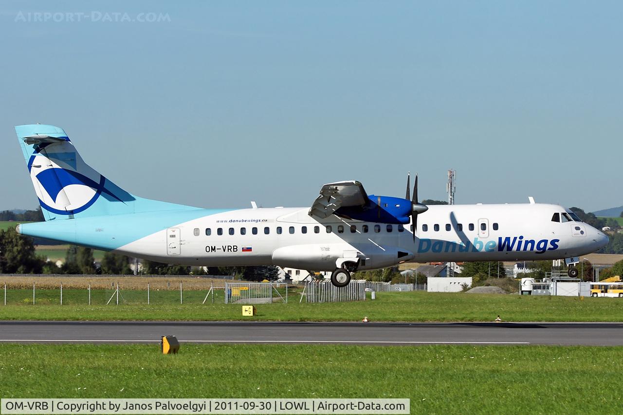 OM-VRB, 1993 ATR 72-202 C/N 367, Danube Wings ATR ATR-72-202 landing in LOWL/LNZ
