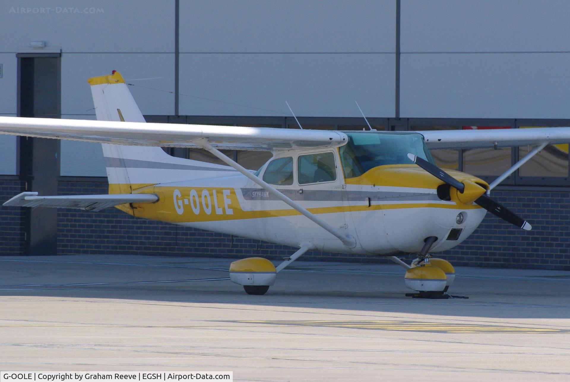 G-OOLE, 1977 Cessna 172M Skyhawk C/N 172-66712, Parked at Norwich.